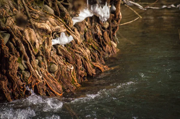 Горная Река Весной — стоковое фото
