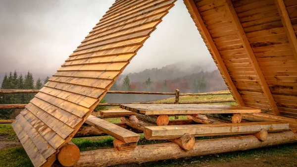 Landscapes Autumn Carpathian Mountains — Stock Photo, Image