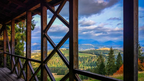Panorama Observation Deck Carpathians — Stock Photo, Image