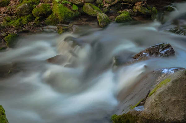 Yazın Dağ Nehri — Stok fotoğraf