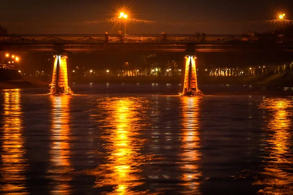 Uzhgorod Paysage Urbain Soir Hiver — Photo