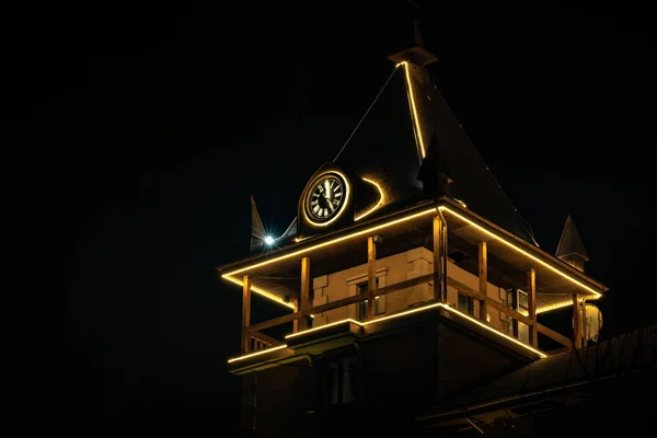 Paisaje Con Iluminación Nocturna Edificio — Foto de Stock