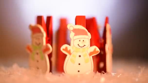 Decoración Del Ambiente Navidad Año Nuevo — Vídeo de stock