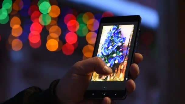 クリスマスと新年の雰囲気の装飾 — ストック動画