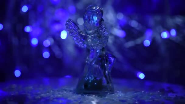 Karácsonyi Angyal Ünnepi Hangulatban — Stock videók