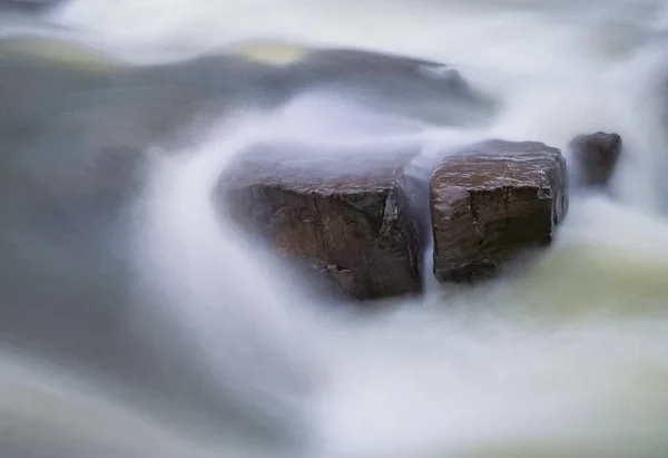 Horská Řeka Zimní Večer — Stock fotografie