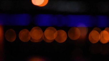 Uzhgorod 'un şehir gece manzarası