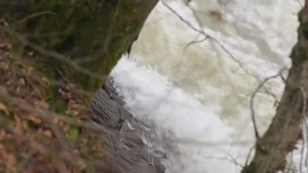 Montagne Rivière Hiver Soir — Video