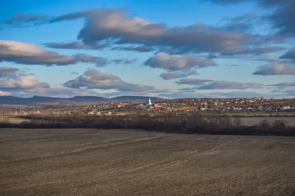 Sonnenuntergang Den Karpaten — Stockfoto