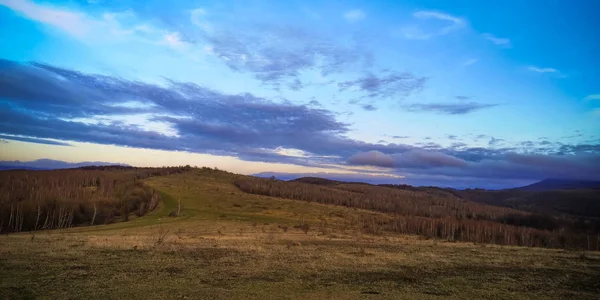 Sonnenuntergang Den Karpaten — Stockfoto