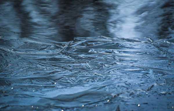 Juego Luz Del Sol Hielo Agua Río Montaña —  Fotos de Stock