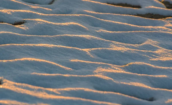 Paisagem Textura Neve Praia — Fotografia de Stock