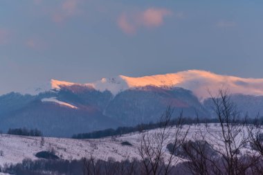 Kış Transkarpatı denilen manzara 