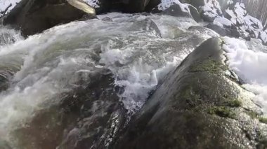 Dağ ormanlarında kar erir.