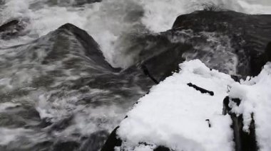 Dağ ormanlarında kar erir.