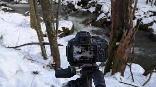 Fotografering Skjutprocessen — Stockvideo