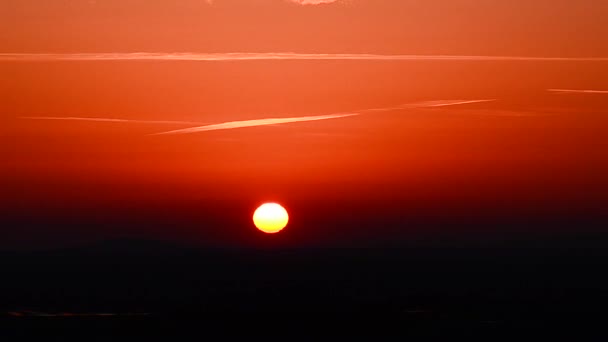 カルパチア山脈の夕日 — ストック動画