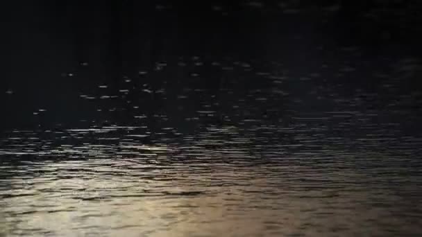 Calm Surface Water Mountain Lake — Stockvideo