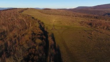 Karpatya dağlarında havadan çekim