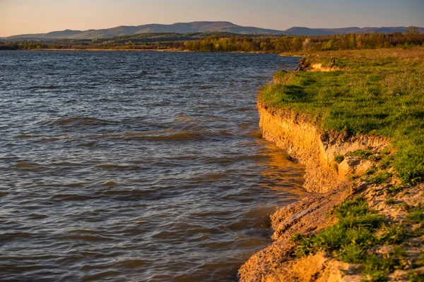 Beautiful Waves Lake Beat Shore — Stock Photo, Image