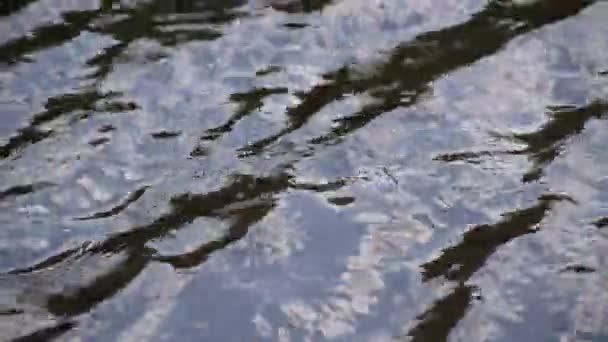 Variada Textura Ola Del Río Montaña Atardecer — Vídeos de Stock