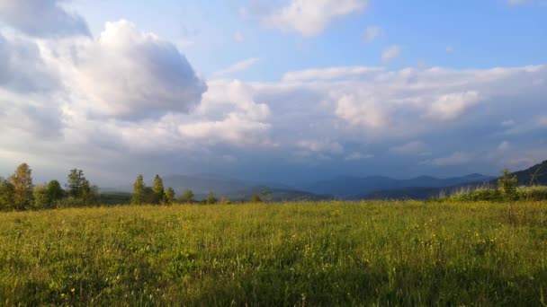 カルパチア山脈の春の風景 — ストック動画