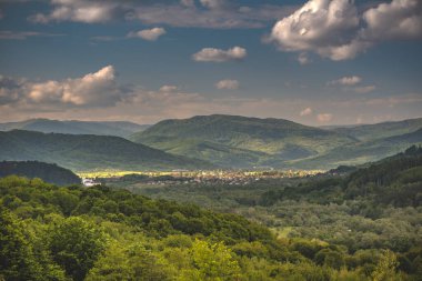 Bahar manzarası Karpat Dağları