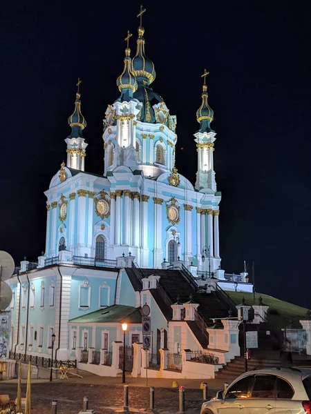 Εκκλησία Του Αγίου Ανδρέα Κίεβο Ουκρανία — Φωτογραφία Αρχείου