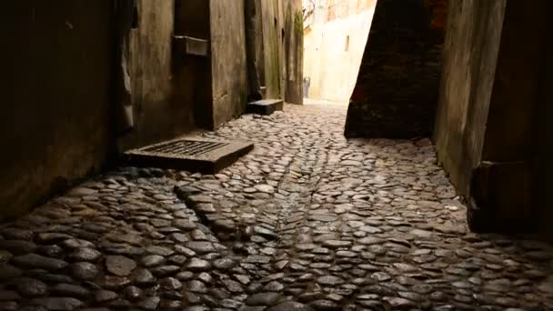 古城荒废的街道 — 图库视频影像
