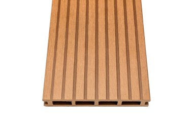 Woody composite decking board on white clipart