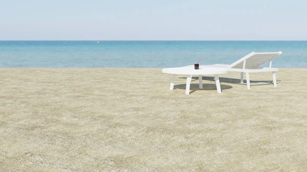 Beau Fond Plage Avec Sable Rendu Photo De Stock