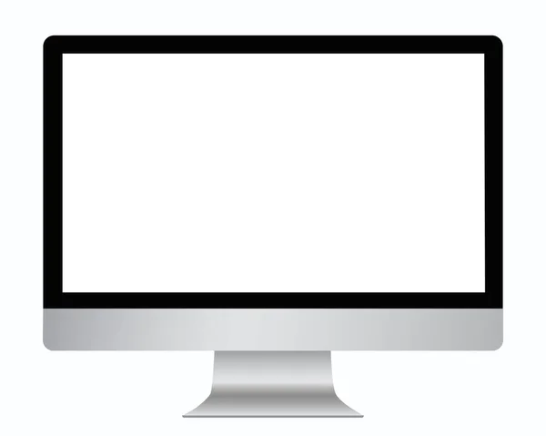 İzole edilmiş monitörlü şeffaf bilgisayar ekranı. İzole edilmiş monitörlü iMac konsept bilgisayar ekranı, iç masa tasarımı.