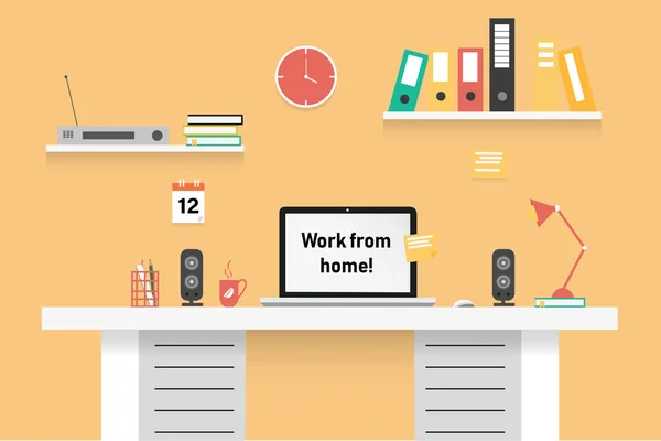 Ev işyerinden masa, bilgisayar ya da dizüstü bilgisayarla çalışmak. (merkez ofis)