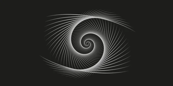 Siyah ve beyaz çizgi vektör çizimi. Duvar kağıdı ya da arkaplan dokusu. Çizgiler siyah arkaplanda kayboluyor. Düzenlenebilir EPS 10 vektör dosyası.