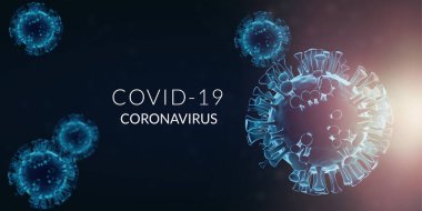 Coronavirus 'un Covid-19 3D görüntü bilgisi grafiği