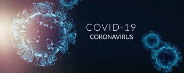 Coronavirus 'un Covid-19 3D görüntü bilgisi grafiği