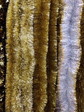 Çok renkli Noel çelengi. Parlak tatil geçmişi