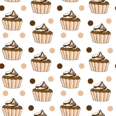 Kremalı kek, çikolatalı kek, beyaz arka plan. tatlı tatlılar