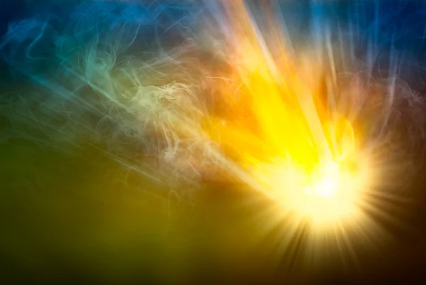 Light beam with smoke — Stock Photo, Image