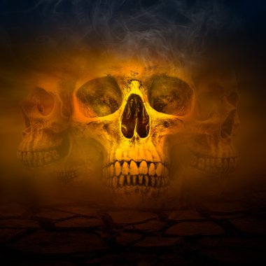 Duman ile insan kafatası