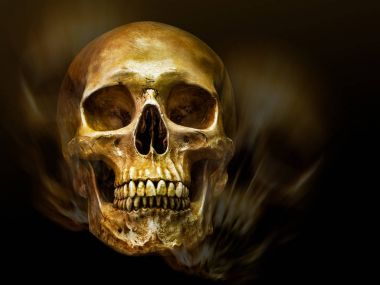 Golden insan kafatası