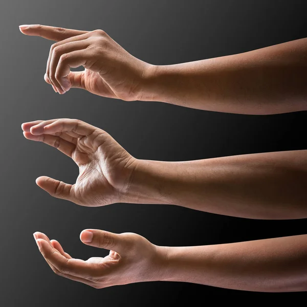Set of human hand — Stock Photo, Image