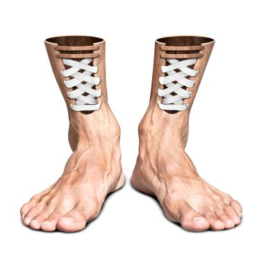 Yaratıcı ayakkabı izole