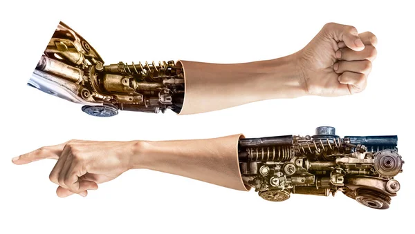 Metallic robot hand — Stock Photo, Image