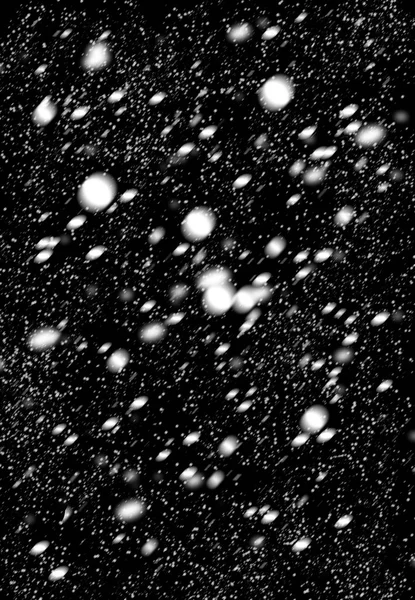 Snow pattern on black — Stock Photo, Image