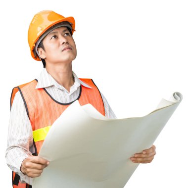 Mühendis adam izole