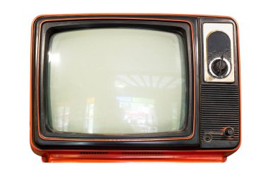 Eski televizyon izole