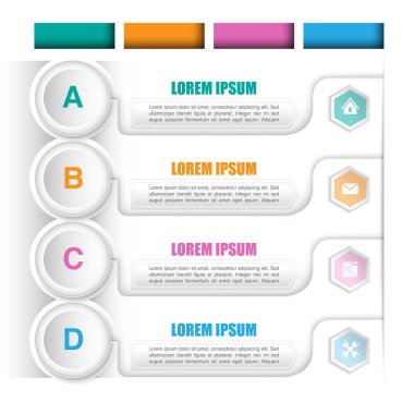 Sembol ve Web sitesi tasarımı için simge modern öğe şablonu. Vektör çizim