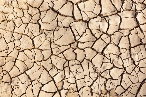 Sprucken Jord För Bakgrund Och Texturmaterial Torra Vattenfria Områden Klimatförändringskoncept — Stockfoto