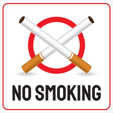 Sağlığa zararlı olduğu için sigara içilmesinin yasaklandığının bir göstergesi.